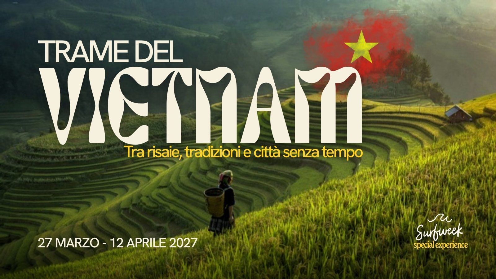 Copertina della brochure Trame del Vietnam: le risaie a terrazze di Sapa